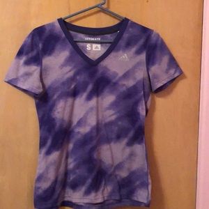 Dark and light purple short sleeve shirt